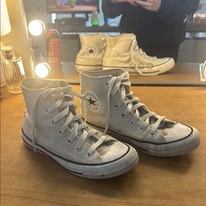 Converse All Star High-Top Sneakers In Beige